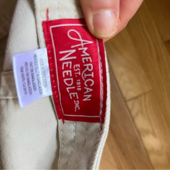 American Needle Cream Cap with Black Embroidery - Picture 2 of 3